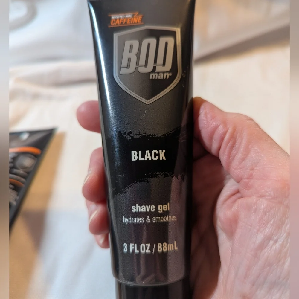 Bod Man Black Shave Gel Set Of 2 Brand New